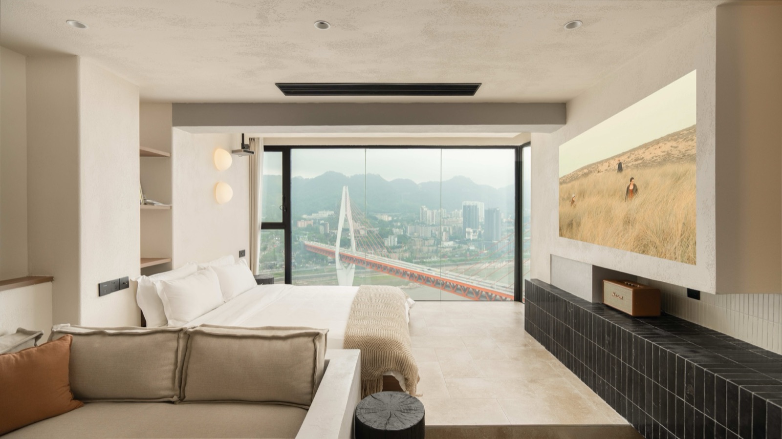 Liusha first-line river-view king room